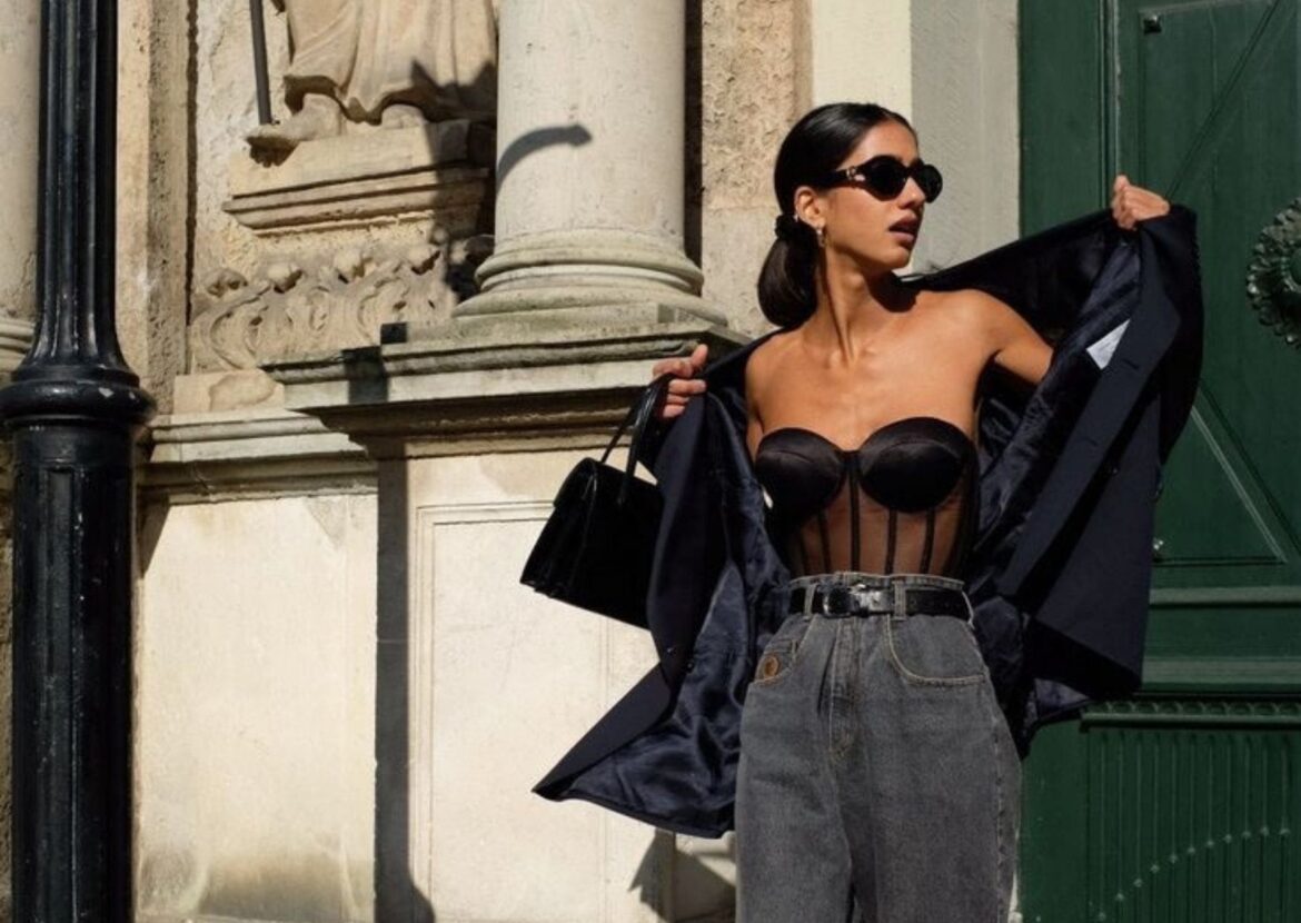 Street style corset porte au quotidien